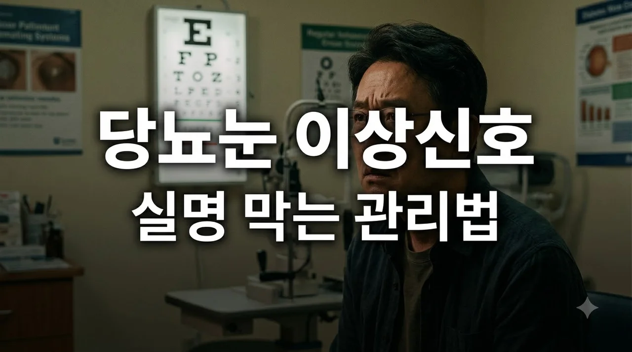당뇨눈 초기증상과 시력 손상 막는 필수 관리법 총정리