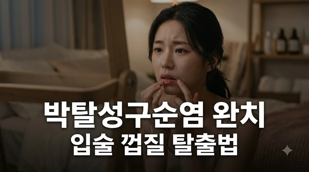 박탈성구순염 완치 가이드: 입술 껍질 벗겨짐 원인과 연고 추천