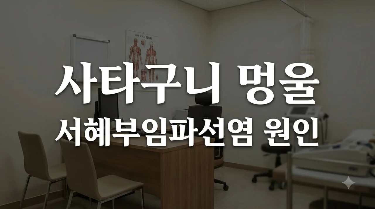 서혜부임파선염 사타구니 멍울 원인과 치료법 완벽 정리