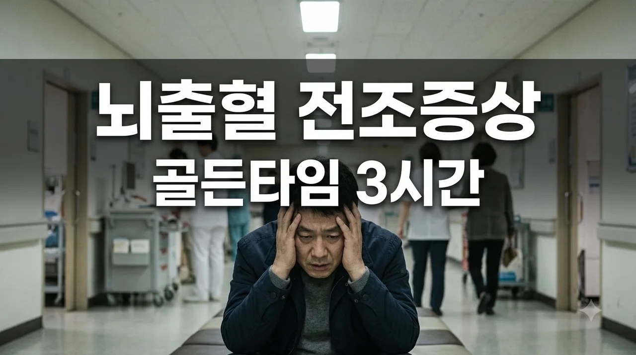 뇌출혈 전조증상 5가지와 골든타임 119 대처법 완벽 정리