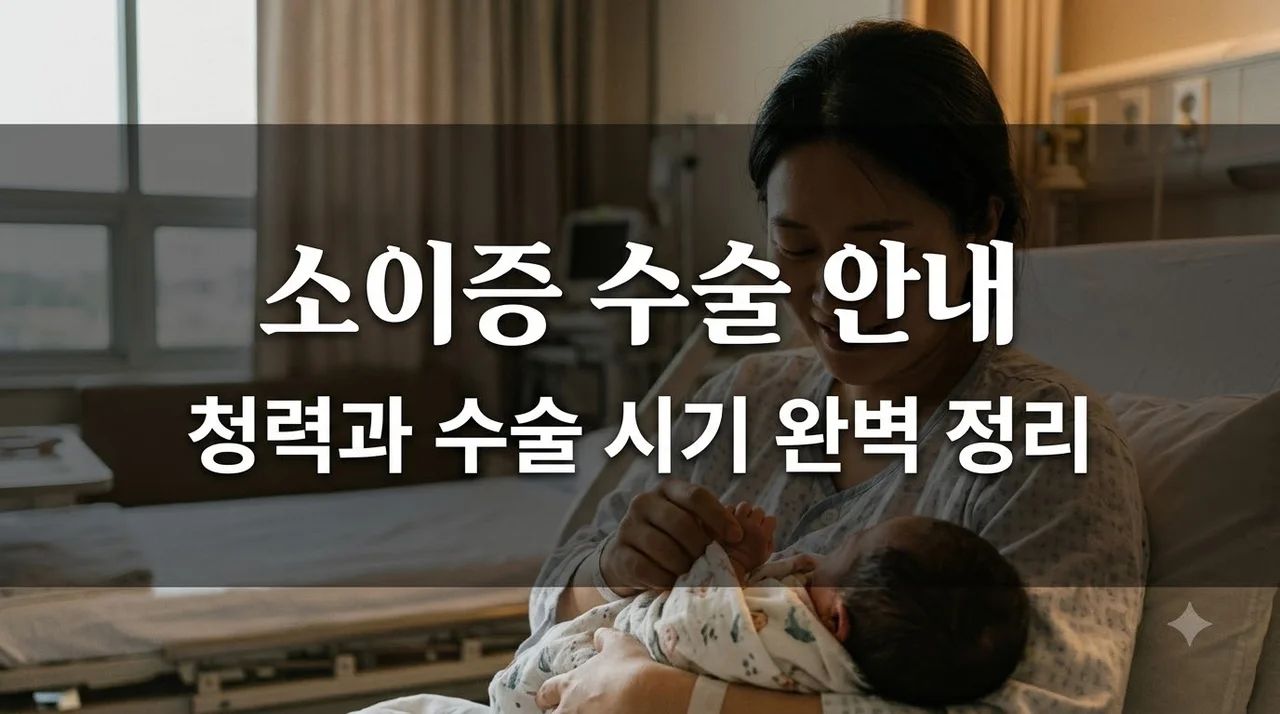 소이증 수술 시기부터 청력 검사와 태아보험 실비 청구 방법까지