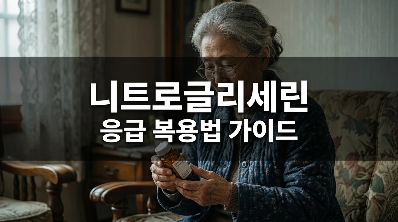 니트로글리세린 복용법과 부작용, 응급상황 5분 수칙 완벽 정리